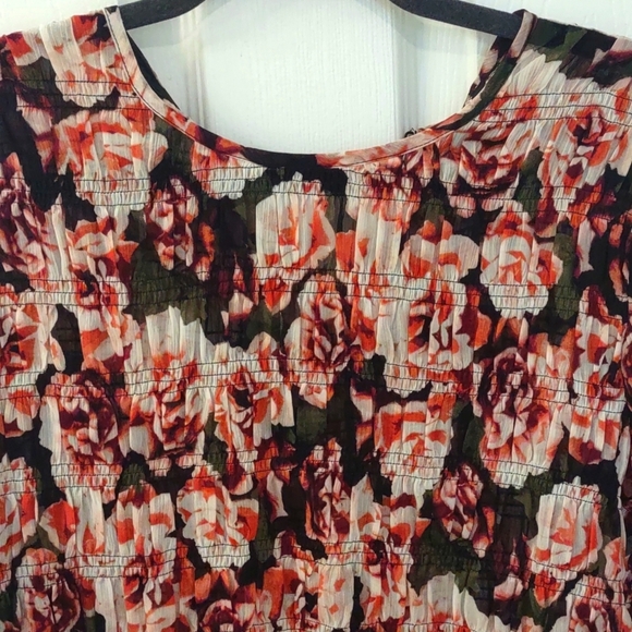 SET OF 4 Express Purple Floral Sheer Ruffle Floral Blouse & Cami Size L - Picture 5 of 16